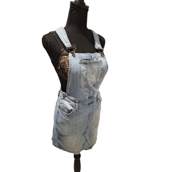 Kancan Small Overall Blue Jean Denim Dress - Picture 2 of 8